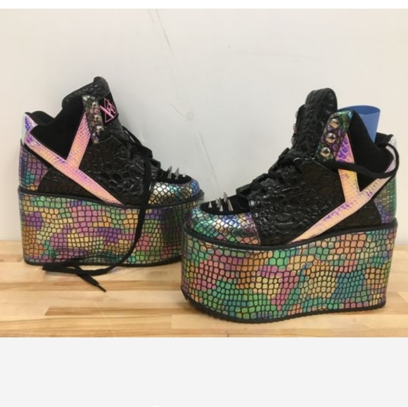 YRU Shoes - YRU Qozmo Dragon spiked platforms